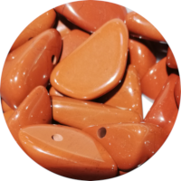 Crystal Jasper red