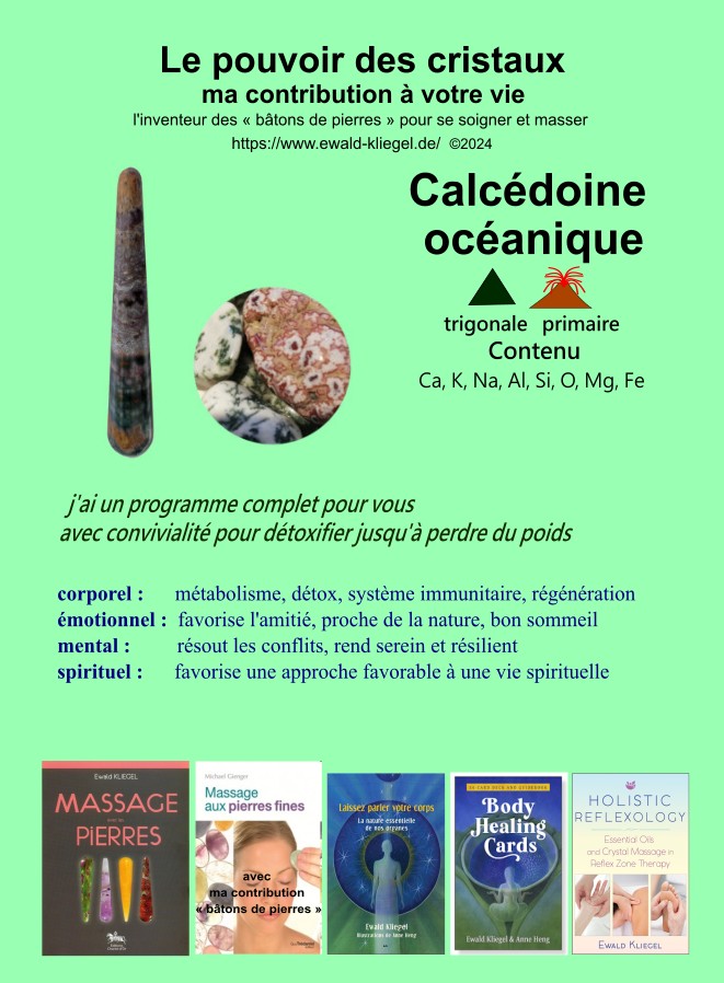 Calcedoine_oceanique - MASSAGE avec les PIERRES Ewald Kliegel