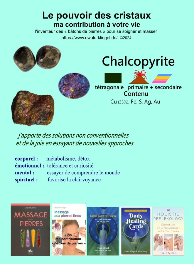 Chalkopyrite - MASSAGE avec les PIERRES Ewald Kliegel