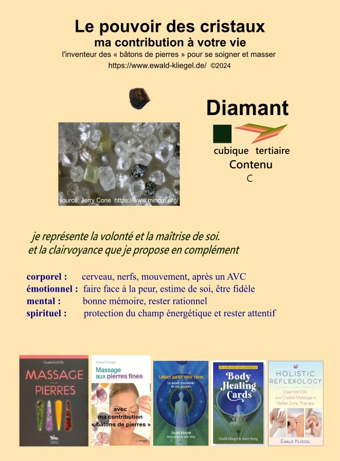 Diamant - MASSAGE avec les PIERRES Ewald Kliegel