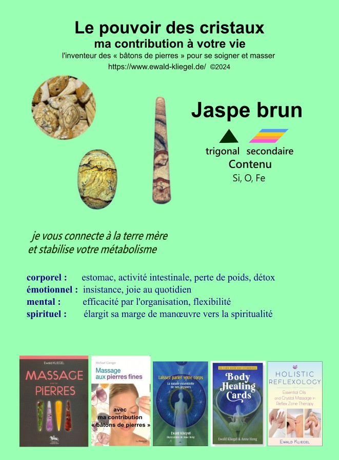 Jaspe-brun - MASSAGE avec les PIERRES Ewald Kliegel