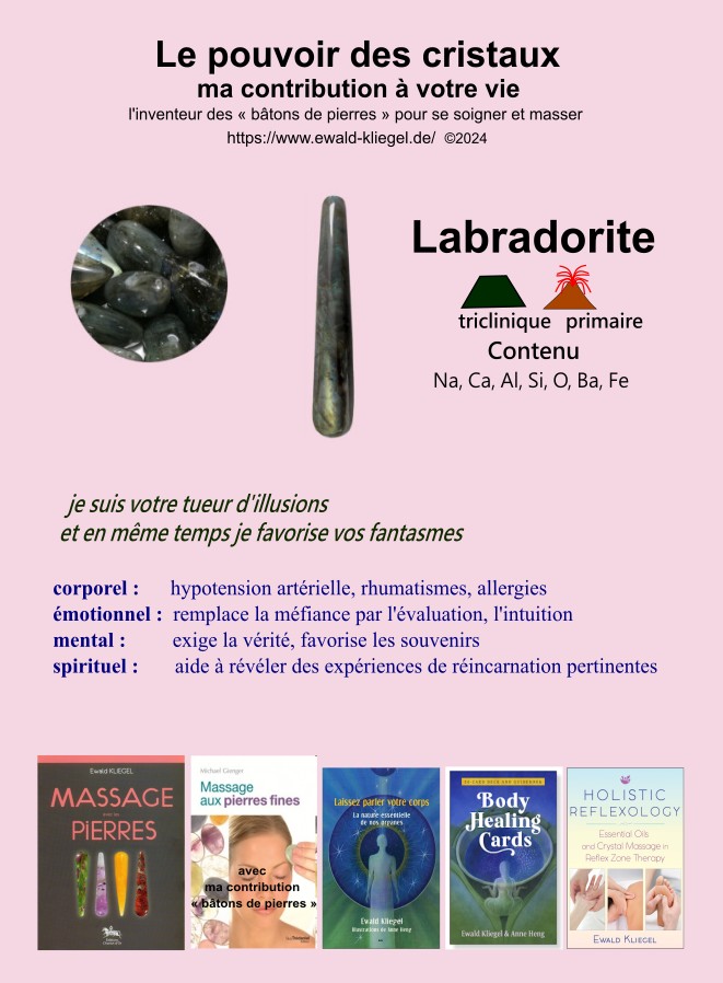 Labradorite - MASSAGE avec les PIERRES Ewald Kliegel