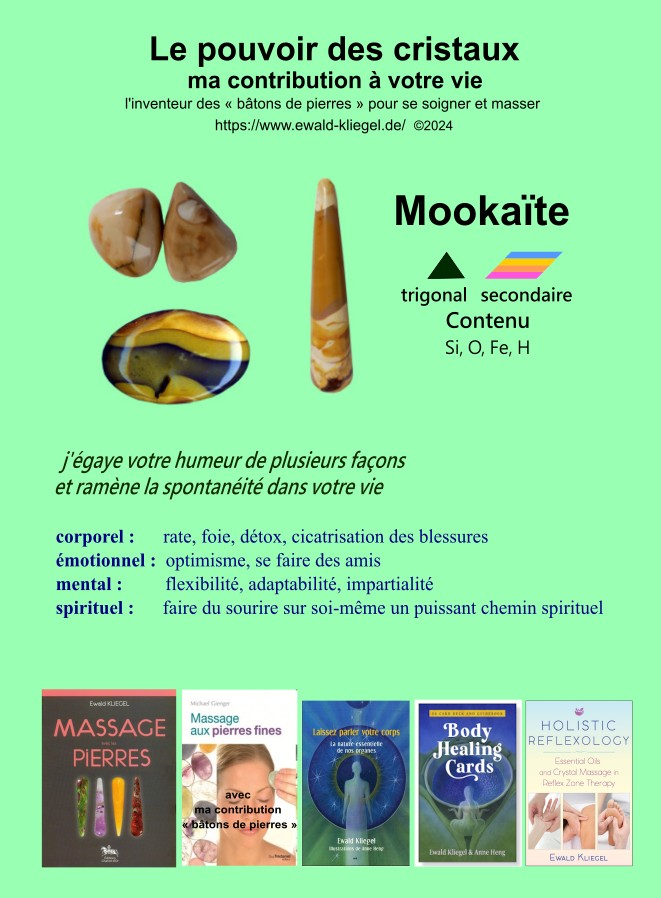 Mookaite - MASSAGE avec les PIERRES Ewald Kliegel