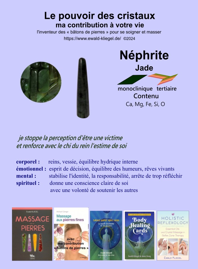 Nephrite - MASSAGE avec les PIERRES Ewald Kliegel