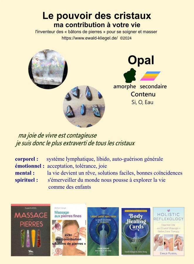 Opal - MASSAGE avec les PIERRES Ewald Kliegel